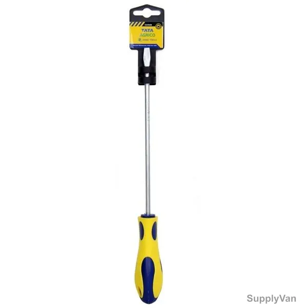 Tata Agrico Slotted Screw Driver, SSH007-SSHN07, Stainless Steel, 6 x 150MM