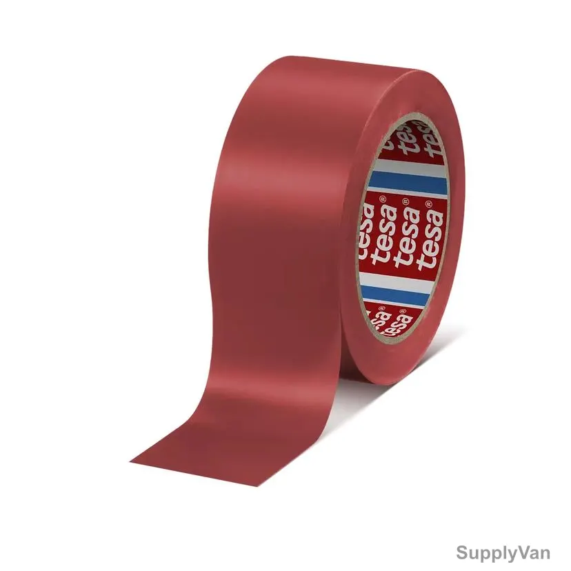 Tesa Floor Marking Tape, 60760, 50MM Width x 33 Mtrs Length, Red