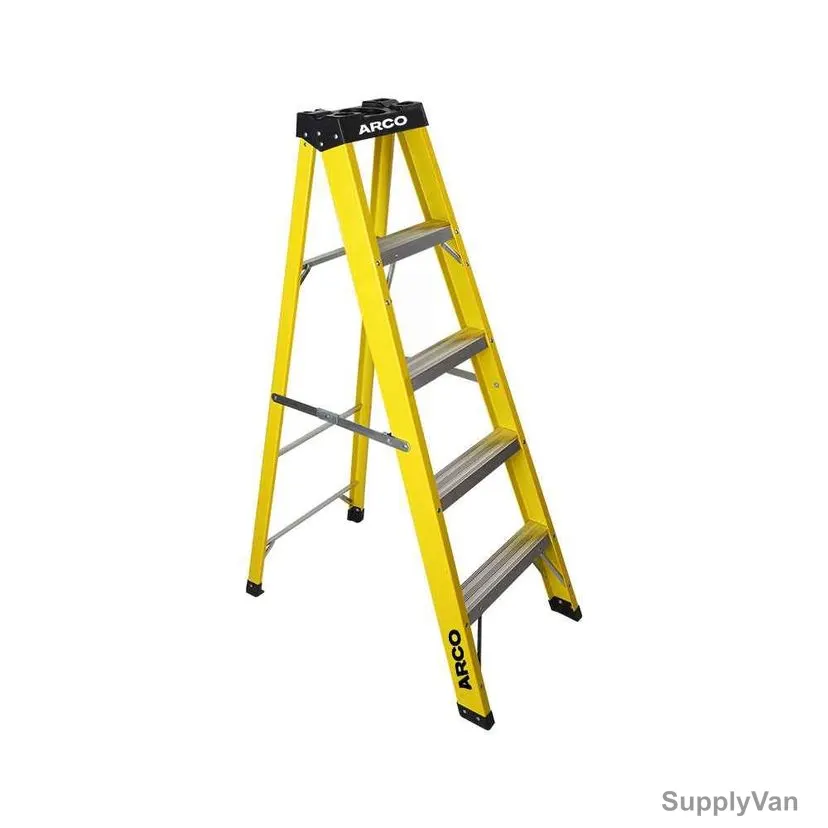 Arco Step Ladder, ARFT-4S, Fiberglass, 4 Steps, 150 Kg Weight Capacity