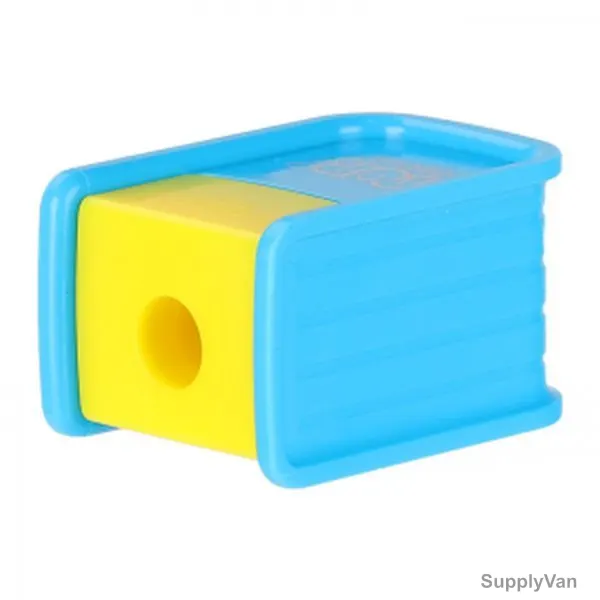 Deli Pencil Sharpener, ER00106, 1 Hole, 8MM Hole Dia, Blue