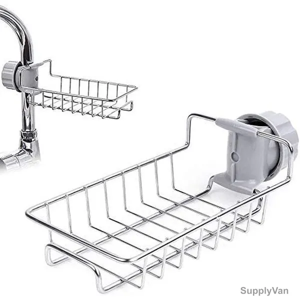Faucet Sponge Holder, Stainless Steel, 30MM, Silver — image 1