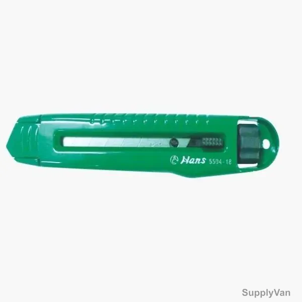 Hans Retractable Utility Knife, 5504-18, 160MM