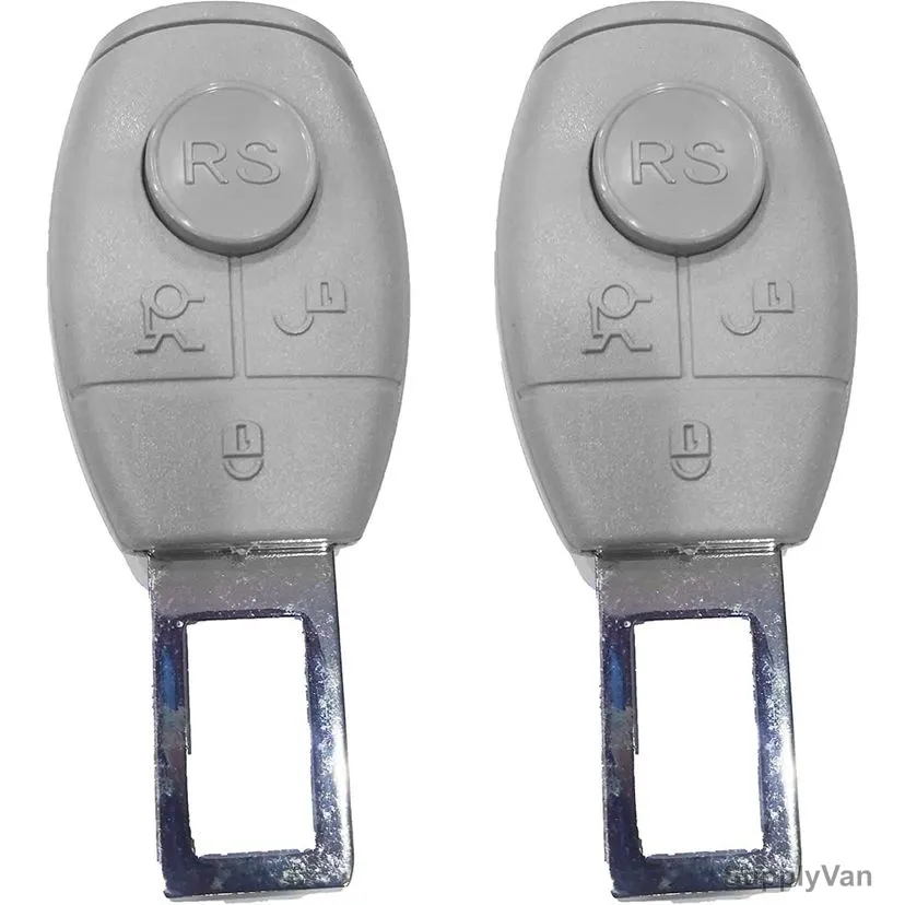 Adjustable Car Safety Seat Belt Buckle Clip, ABS Plastic/Metal, Grey, 2 Pcs/Pack