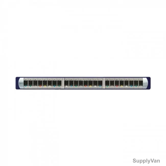 Schneider Electric UTP Patch Panel, Actassi, Cat 6, 24 Ports, 1.5A