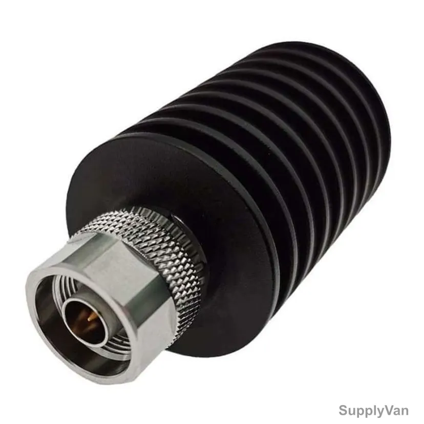 Huber+Suhner Coaxial Fixed Attenuator, 85177202, Aluminium, 25W, 50 Ohm, 30 dB, 6 GHz, N Male/N Female — image 1