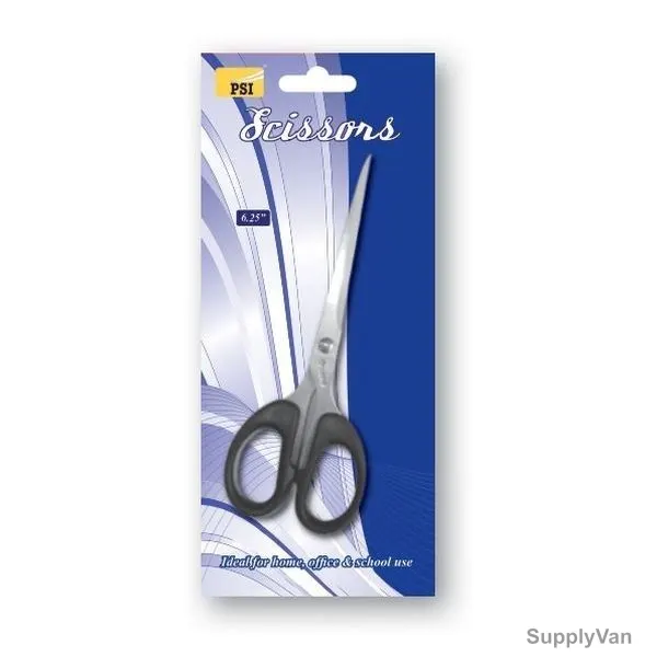 PSI Scissor, PSSES6016, 6.25 Inch, Black and Silver — image 1