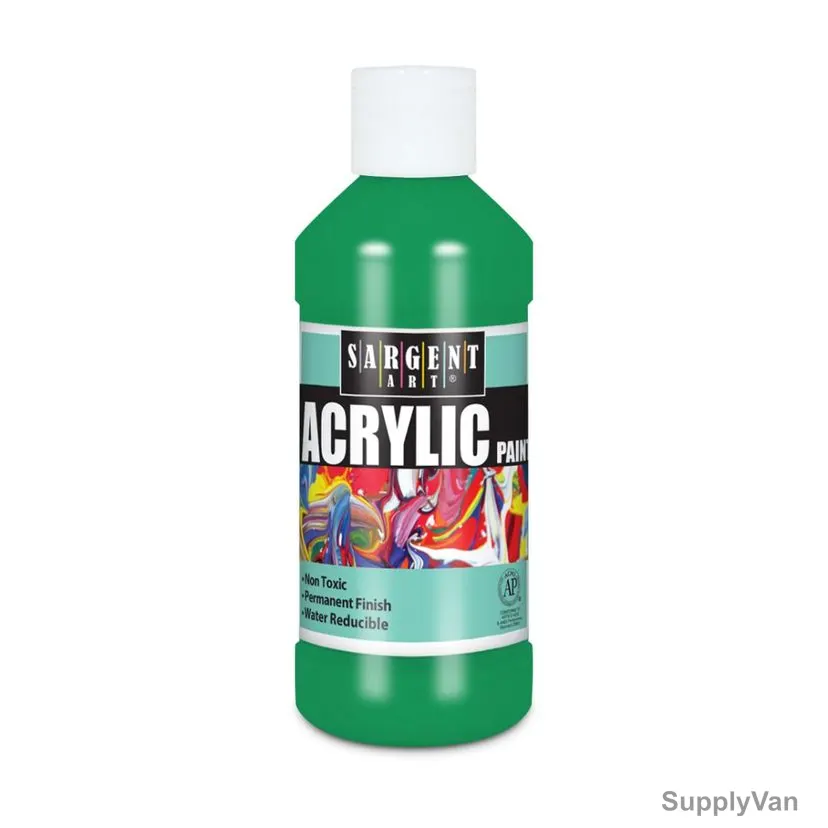 Sargent Art Acrylic Paint, SA22-2366, 8 Oz, Green
