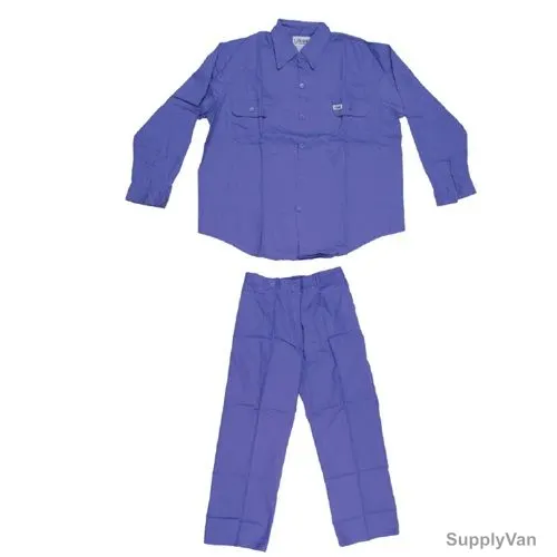 Uken Pants and Shirt, UPS100CL, 100% Cotton, L, Light Blue