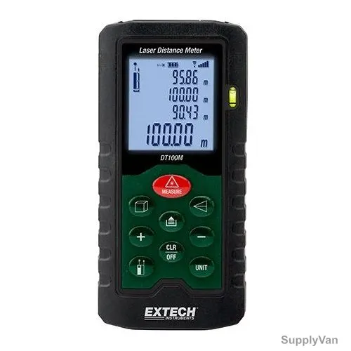 Extech Laser Distance Meter, DT100M, 100 Mtrs