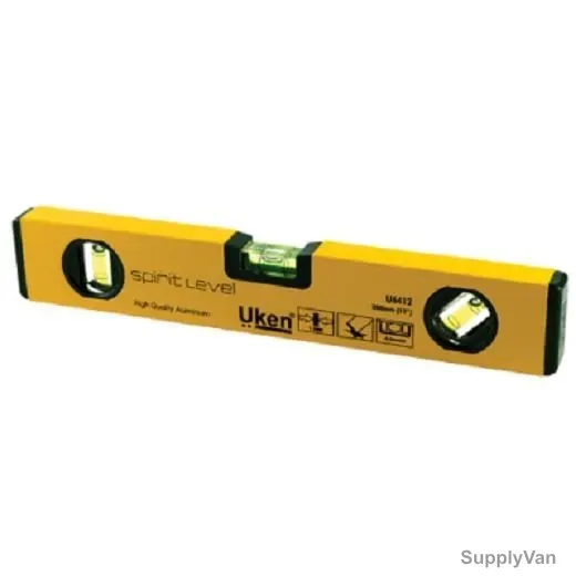 Uken Spirit Level, U6424, 24 Inch, 0.5 mm/m, 45 Degree, Horizontal/Vertical