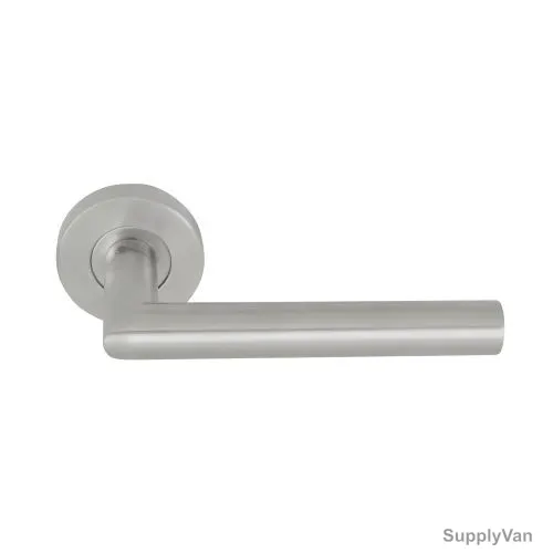 Artica Tubular Lever Handle, A100RH02-SS, Stainless Steel, Silver
