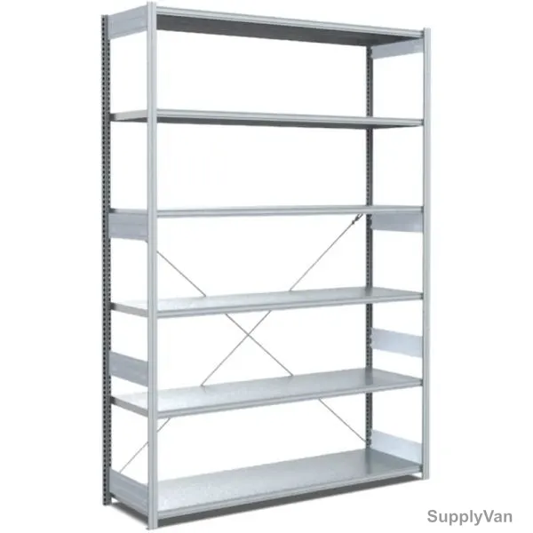Bito Boltless Shelving W/ 6 Shelves, 10-17056, 2500 x 500MM, Galvanised — image 1