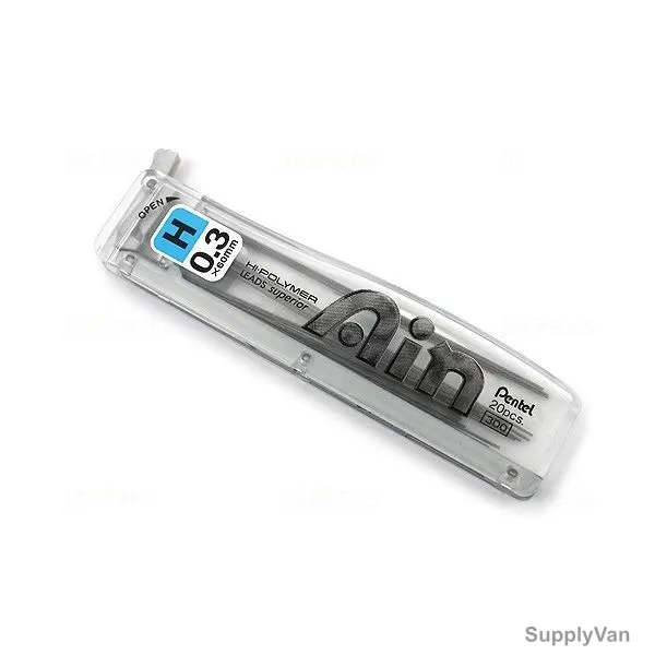 Pentel Hi-Polymer Pencil Lead, PE-C253-HBO, 0.3MM, 12 Pcs/Pack
