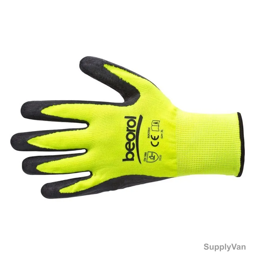 Beorol Knitted Gloves, RMTL, Green and Black