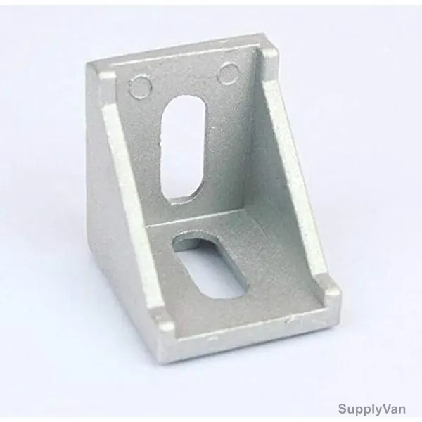 Extrusion 90 Degree Corner Bracket, 20 Series, Aluminum, 20 x 20MM, PK2