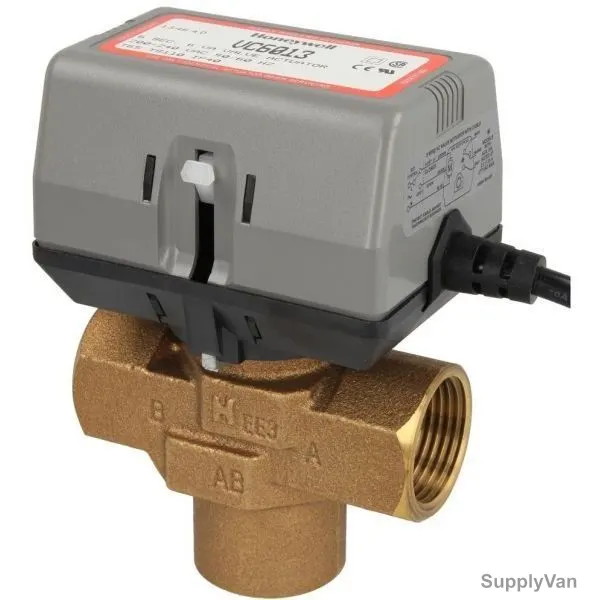 Honeywell 3 Way Electric Valve Actuator, VC6013MP6000T, 220VAC, 1 Inch