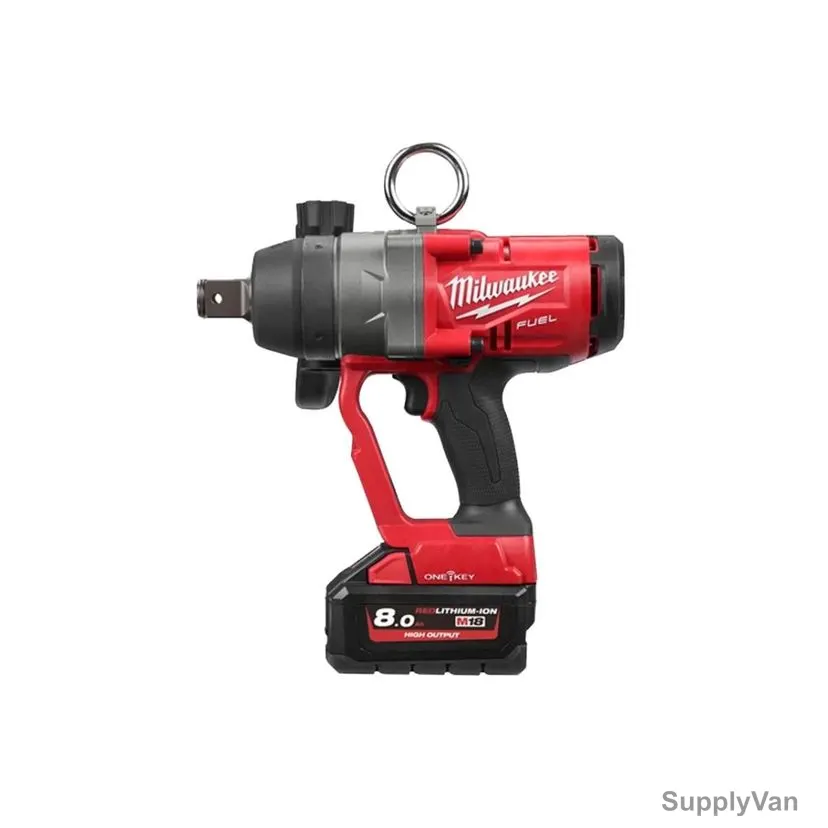Milwaukee High Torque Impact Wrench Kit, M18ONEFHIWF1-802X, Fuel, 1 Inch, 18V — image 1