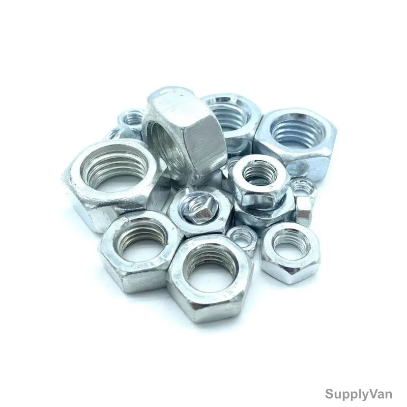 Hex Nut, GHN0024, Galvanized, M24, Silver, 50 Kg/Pack