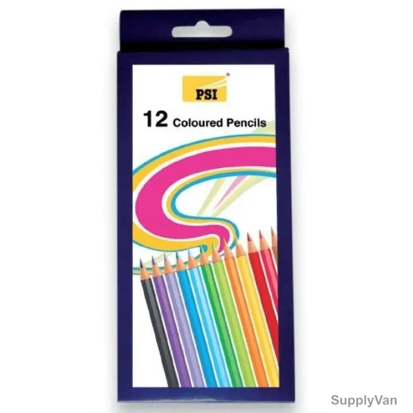PSI Color Pencil, PSCP8881-12, Multicolor, 12 Pcs/Box