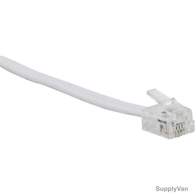 Sandberg Telephone Cable, RH11 to RJ11, 1.8 Mtrs, White