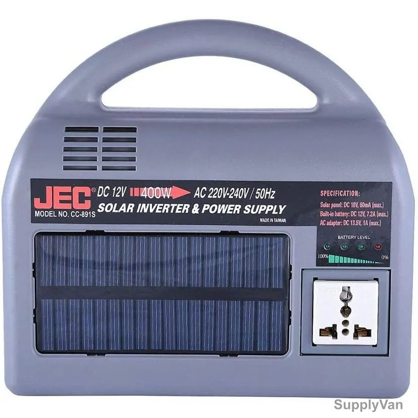 Jec Solar Inverter And Power Supply, CC-891S, 400W, 12VDC — image 1