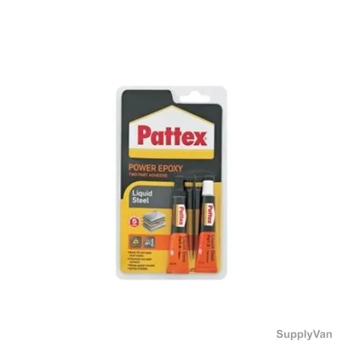 Pattex Power Epoxy Adhesive, 866008, Steel, 11ML, 2 Pcs/Pack