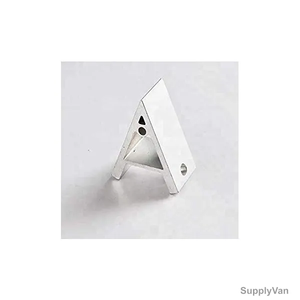 Extrusion 45 Degree Corner Bracket, 2 Hole, Aluminium