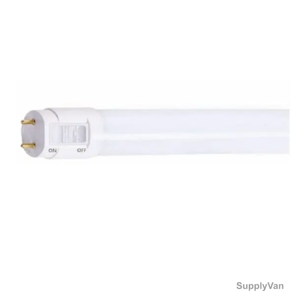 Opple Double Ends LED Utility2 T8 Tube Light, 140061621, 800LM, 6500K, 15000BH, White