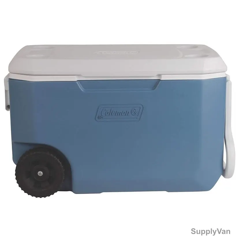 Coleman Xtreme Wheeled Bucket Cooler, 3000004025, 62 Qt, Blue