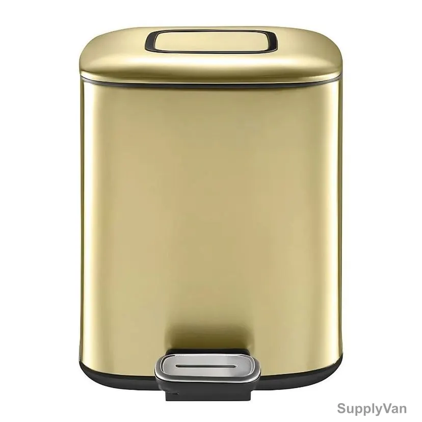 Eko Pedal Trash Bin, SS54D-9, Regent, Stainless Steel, 9 Ltrs, Champagne Gold — image 1