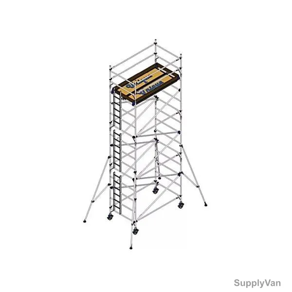 Unique Double Width Scaffolding Tower, USDW-7-30, Aluminium, 7.30 Mtrs, 250 Kg — image 1