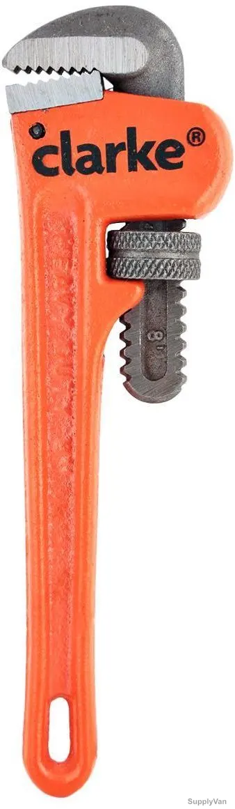 Clarke Pipe Wrench, PW8C, 8 Inch Length