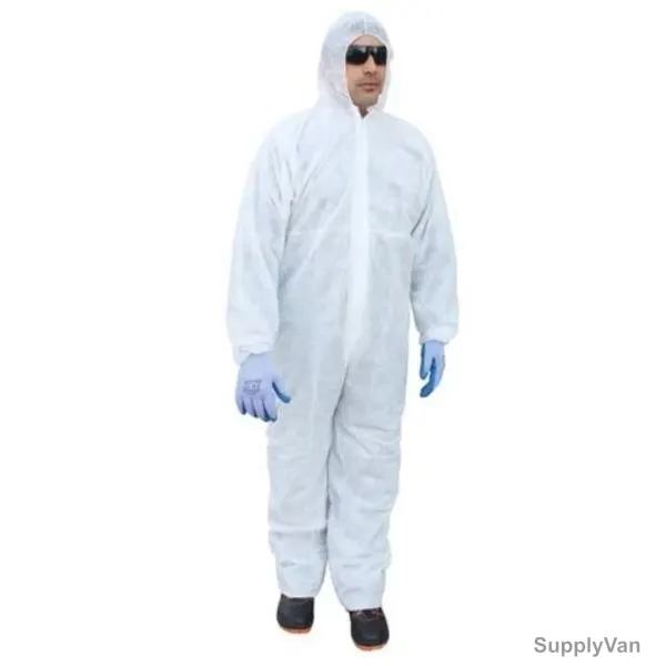 Vaultex Disposable Coverall, ITE, Polypropylene, 25 GSM, 5XL, White