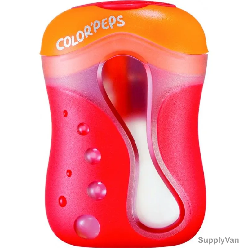 Maped Color'Peps Pencil Sharpener, MD-043110, 2 Hole, Red