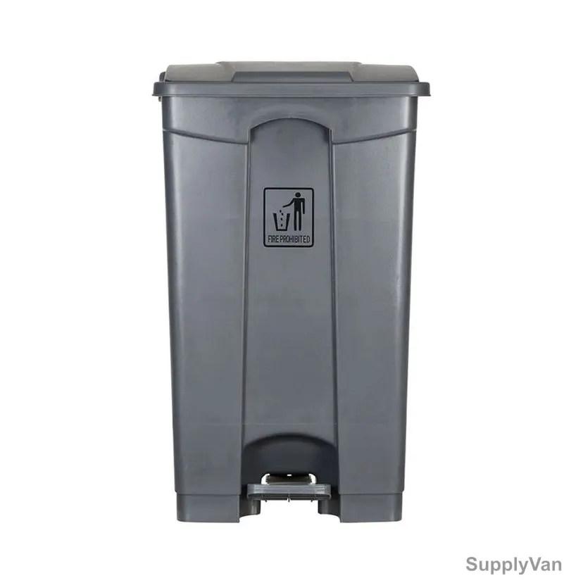Bluestream Garbage Bin With Pedal, GC05A-87, Plastic, 87 Ltrs, Grey — image 1