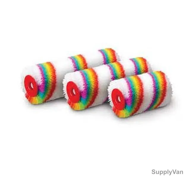 Beorol Paint Roller Cover, VQR23CG45, Quattro, Multicolor