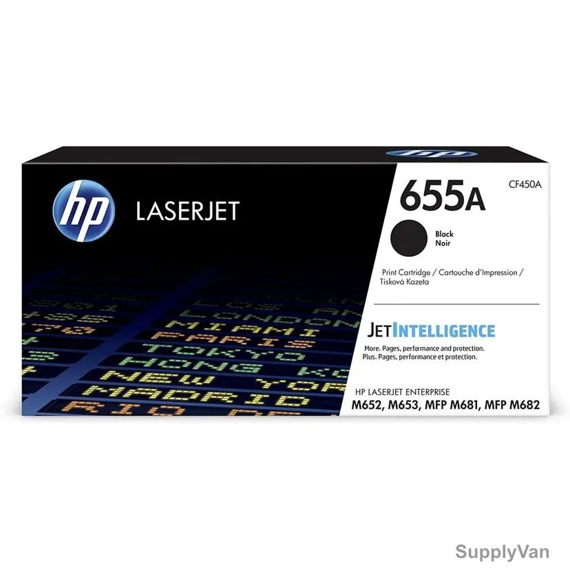 HP Original LaserJet Toner Cartridge, CF450A, 655A, Black — image 1
