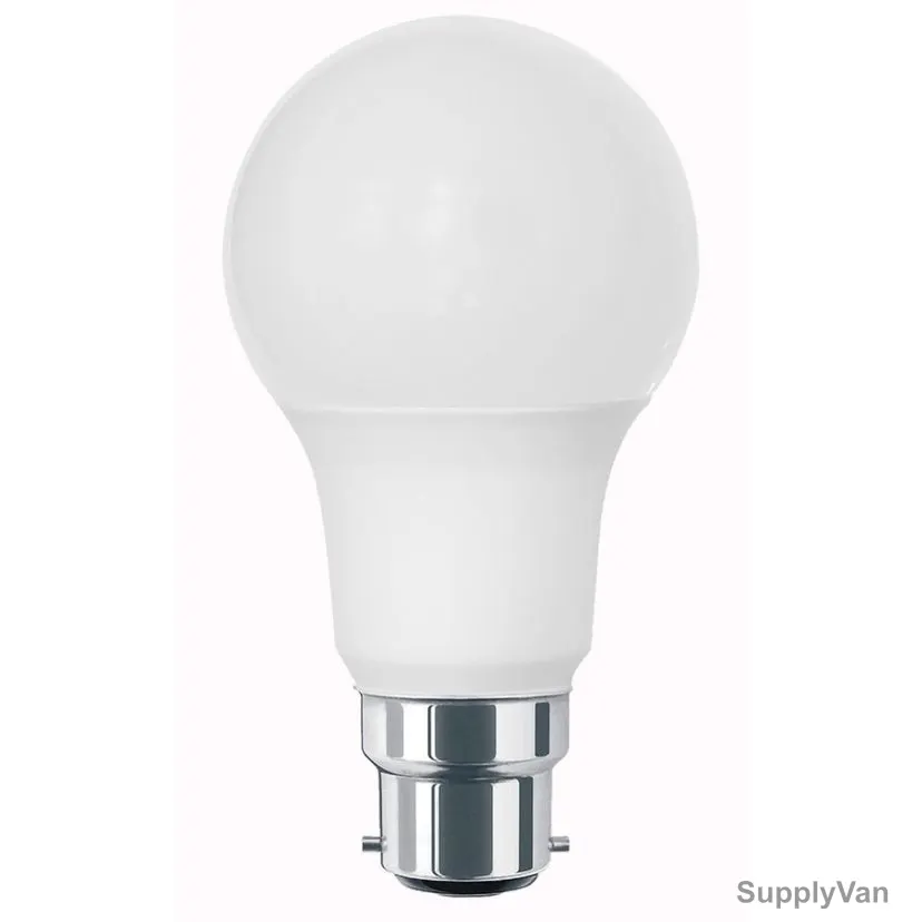Microlite LED Bulb, M-LB9WB22-W, B22, 9W, 2700K, Warm White