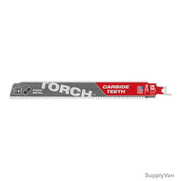Milwaukee Reciprocating Saw Blade, 48005202, Torch, Carbide, 7TPI, 230MM — image 1