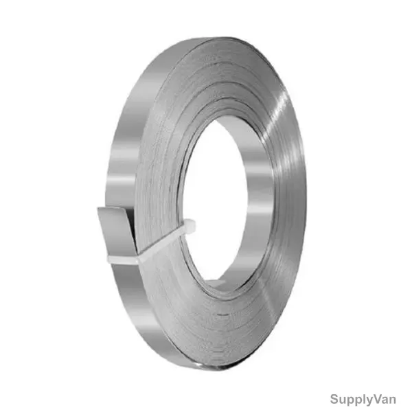 Strapping Roll, SS304 Stainless Steel, 0.7MM Thk, 12.7MM Width x 30 Mtrs Length, Silver