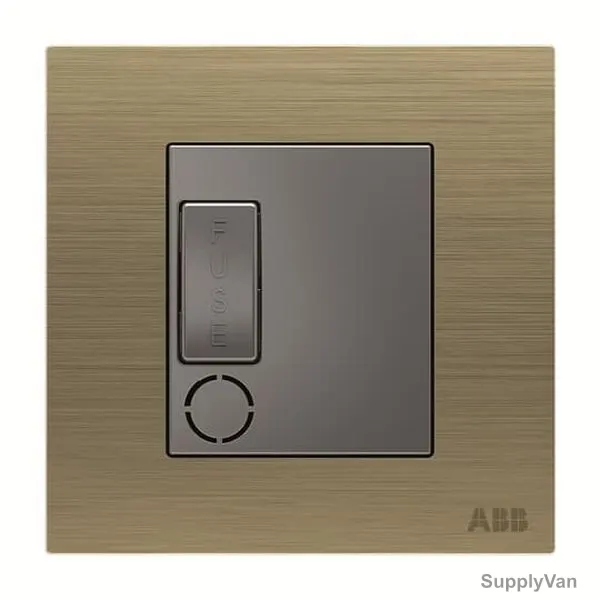 ABB Single Pole Spur Unit W/ Flex Outlet, AM50653-AG, Millenium, 13A, 6kA, Antique Gold