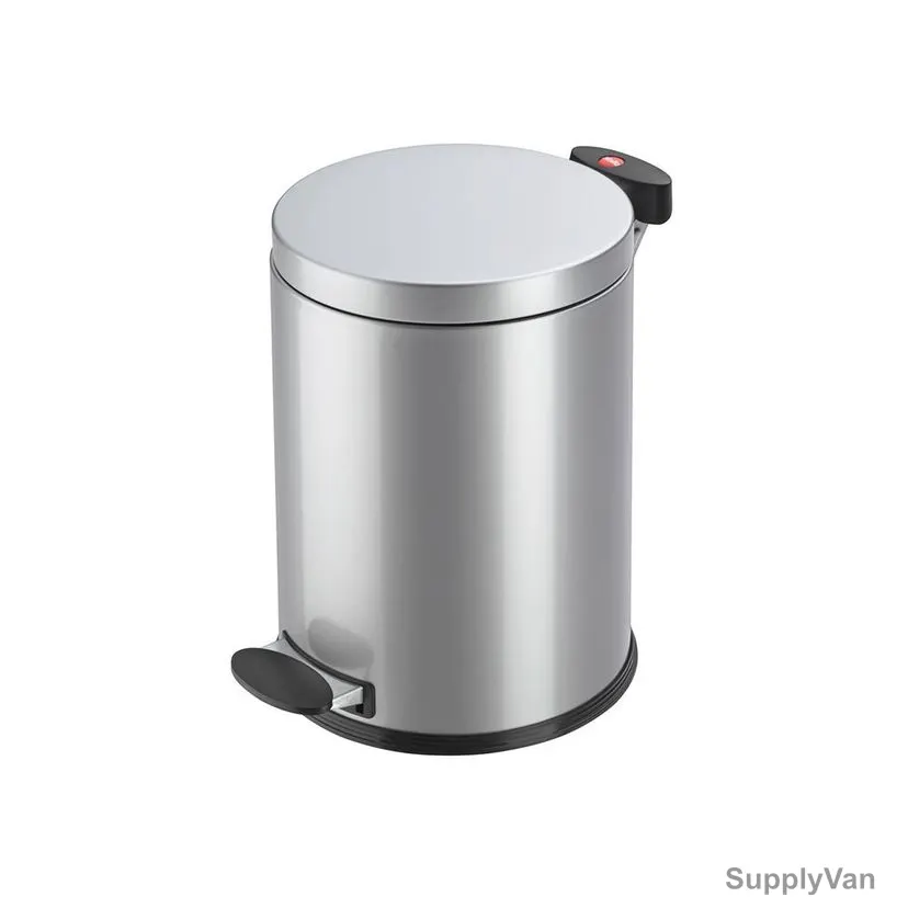 Hailo Pedal Waste Bin, HLO-0514-201, TX M, 11 Litres, Silver