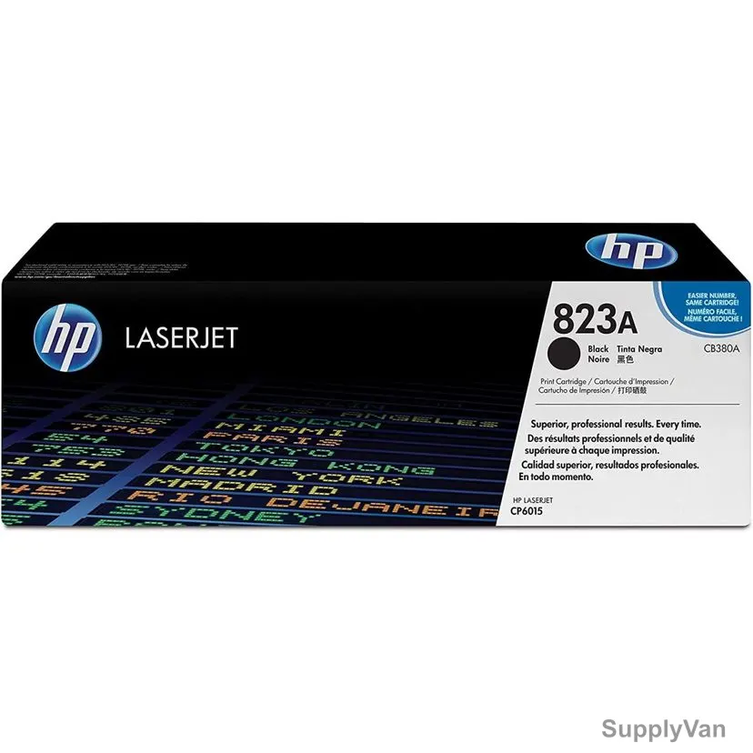 HP Original LaserJet Toner Cartridge, CB380A, 823A, 16500 Pages, Black