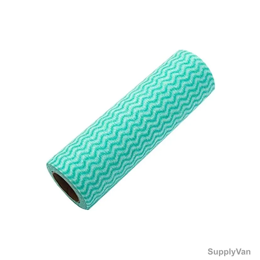 Heavy Duty Disposable Cleaning Wipes Roll, JC03G, 50 Sheets, 30CM Width x 33CM Length, Green