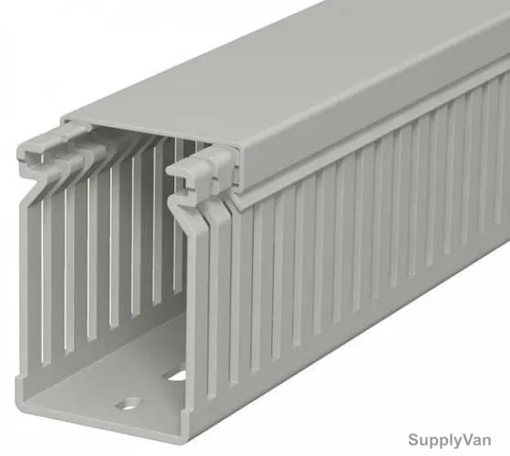 OBO Wire Duct, OBO6178031, PVC, 2 Mtrs, Stone Grey
