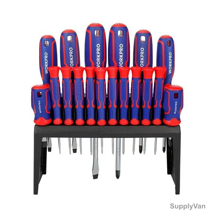 Workpro Screwdriver Set, WP200506, Chrome Vanadium Steel, 18 Pcs/Set — image 1