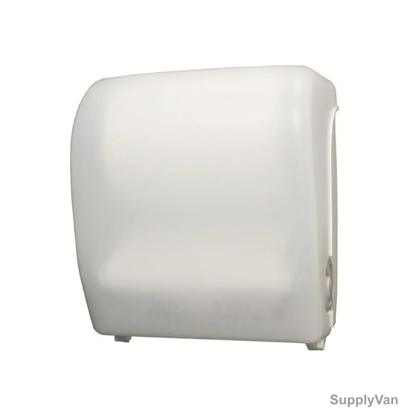 Akc Auto Cut Tissue Dispenser, TD15W, Plastic, White