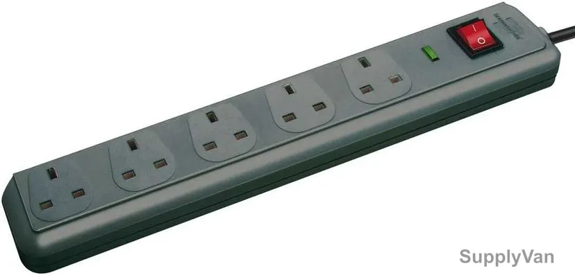 Brennenstuhl 5 Way Extension Lead, 1156753, 2 Mtrs
