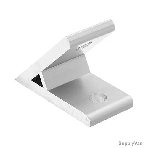 Extrusion 45 Degree Bracket, 20 Series, 2 Hole, Aluminium, PK2