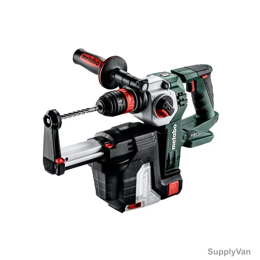 Metabo Cordless Hammer Drill With Dust Extraction and Carry Case, KHA-18-LTX-BL-24-Quick, 600211900, 18V